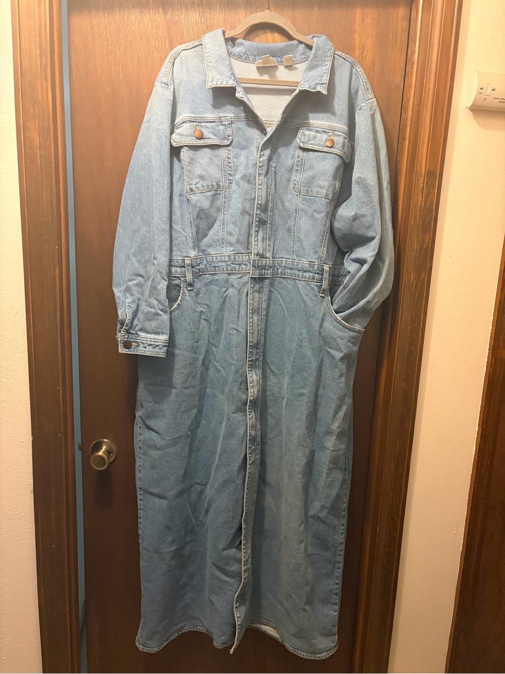 Universal thread stonewashed denim maxi dress excellent condition size 24